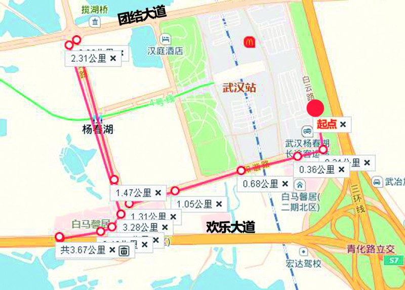长距离绕行致堵车引司机吐槽:武汉站进城线路不科学