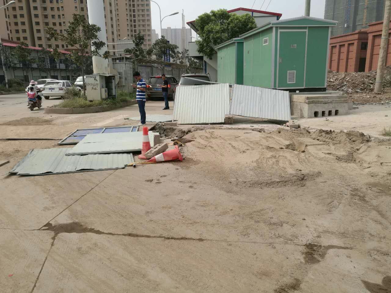 施工不打围 白沙洲一工地被城管部门限期整改