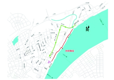 江北快速路(江岸段)将进行道路施工 沿江大道部分路段管制